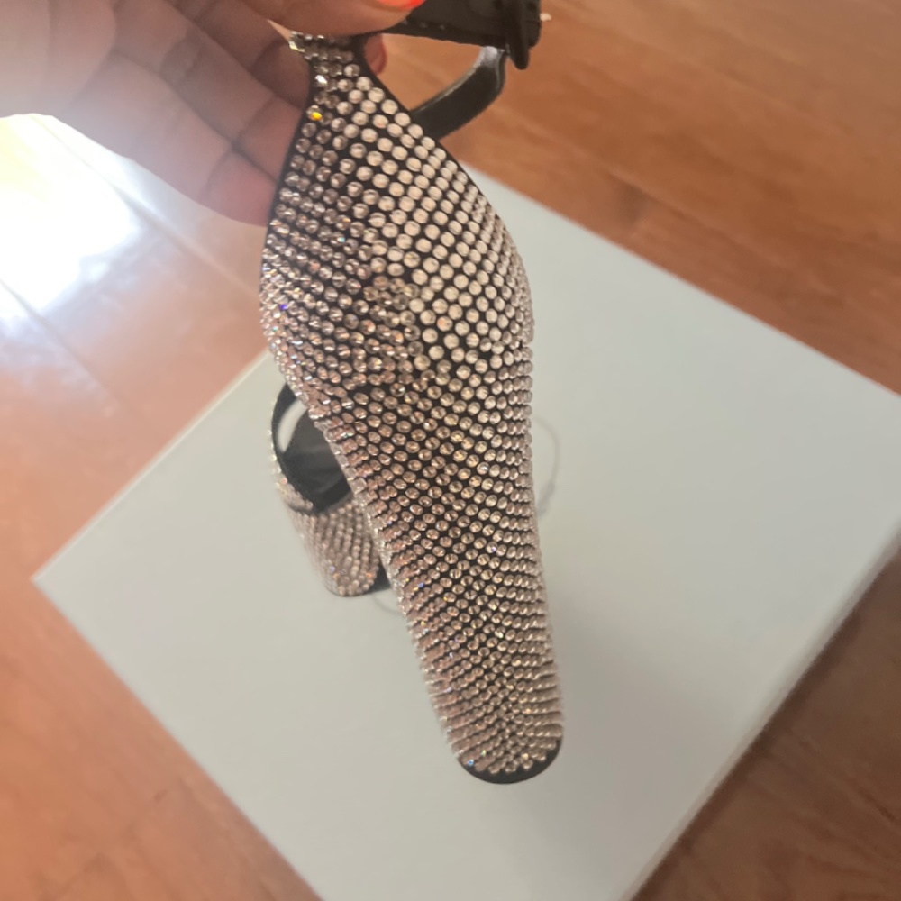 Crystal Ankle-Strap Platform Sandals - Picture 5 of 9